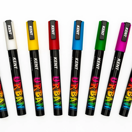 Kent Urban Acrylic Paint Marker - Super Fine Tip 8 Pack - Classic
