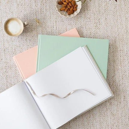 Letts Guest Book Quarto Pastel - Stone