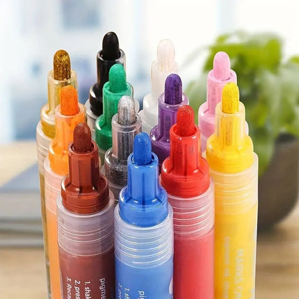 Ole Acrylic Paint Markers Medium Tip - Set of 12