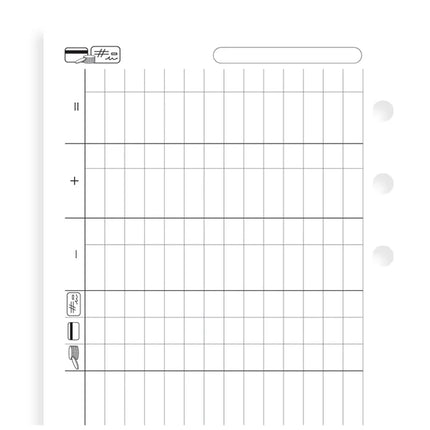 Filofax Organiser - Refill Personal - Finances
