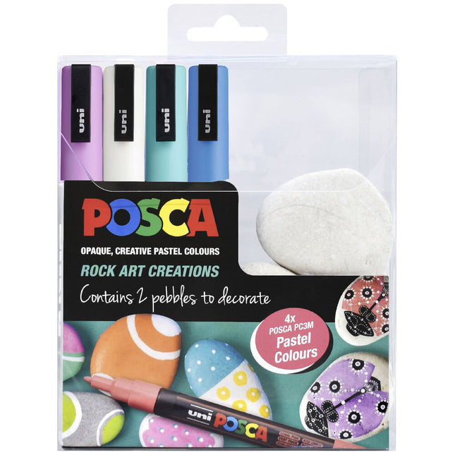 Uni Posca Marker PC-3M Pebble Kit Activity Pack