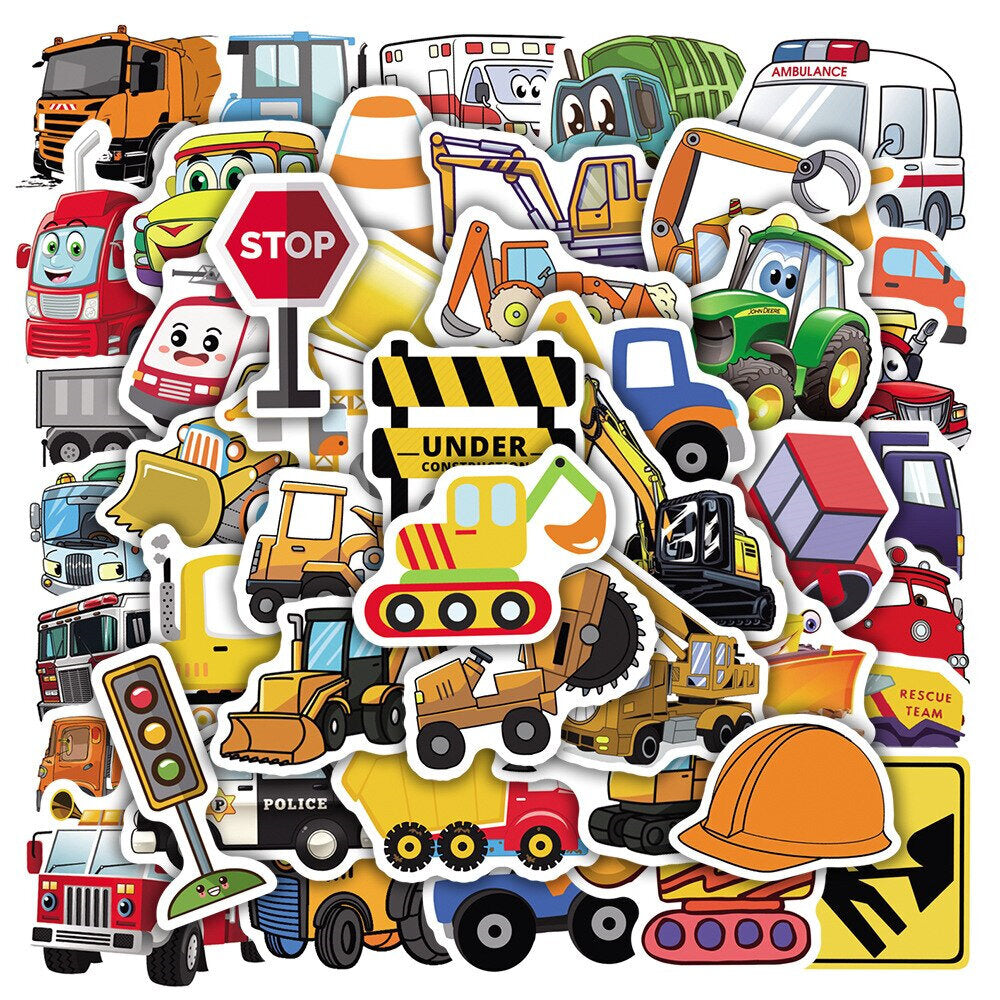 Construction Sticker Color PVC Stickers - Construction – Arty Farty