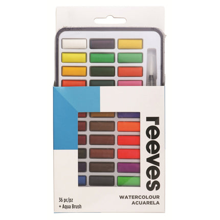 Reeves Watercolour 36 Colour Tin Set