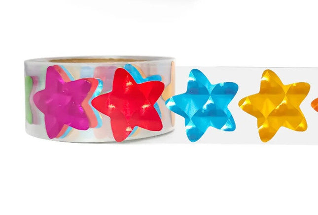Roll Stickers - Foil Stars 2cm