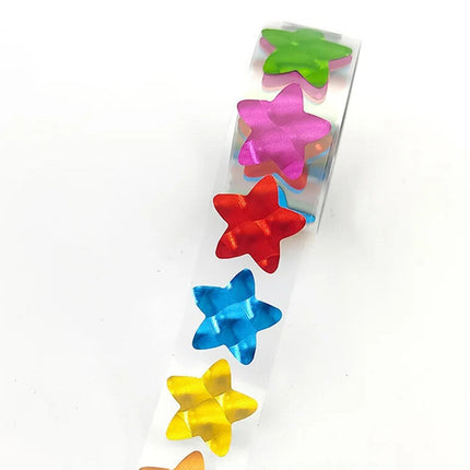 Roll Stickers - Foil Stars 2cm
