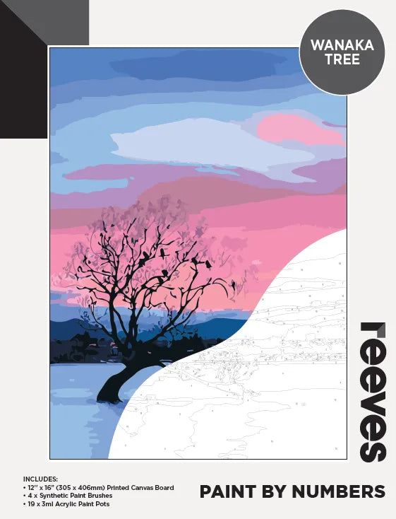 Reeves Paint By Numbers Kits - NZ Edition - Wanaka Tree
