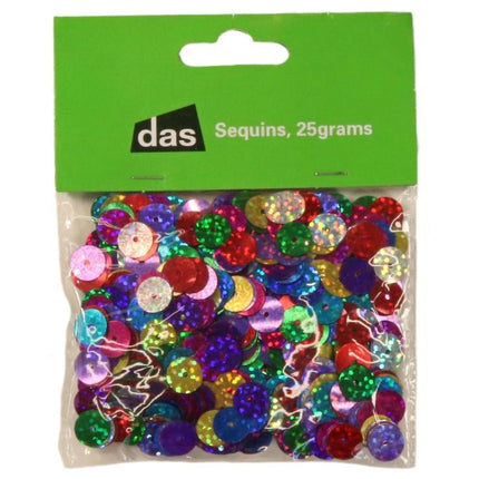 DAS Sequins Assorted Colour 25gm