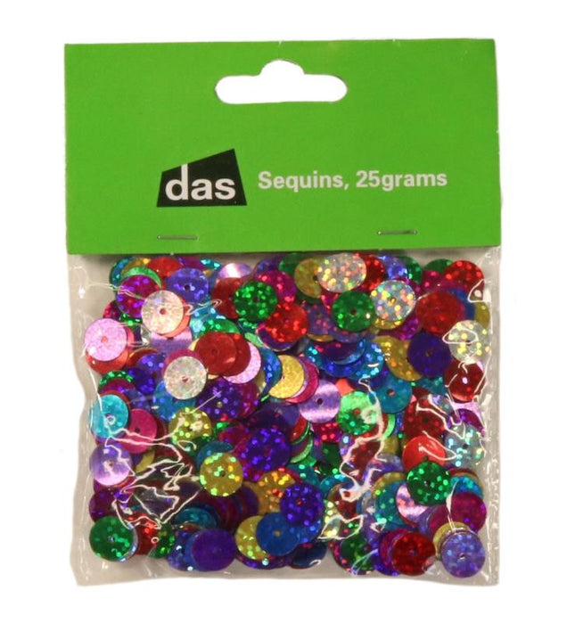 DAS Sequins Assorted Colour 25gm