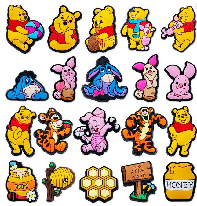 Shoe Charms Disney Pooh - Set of 20