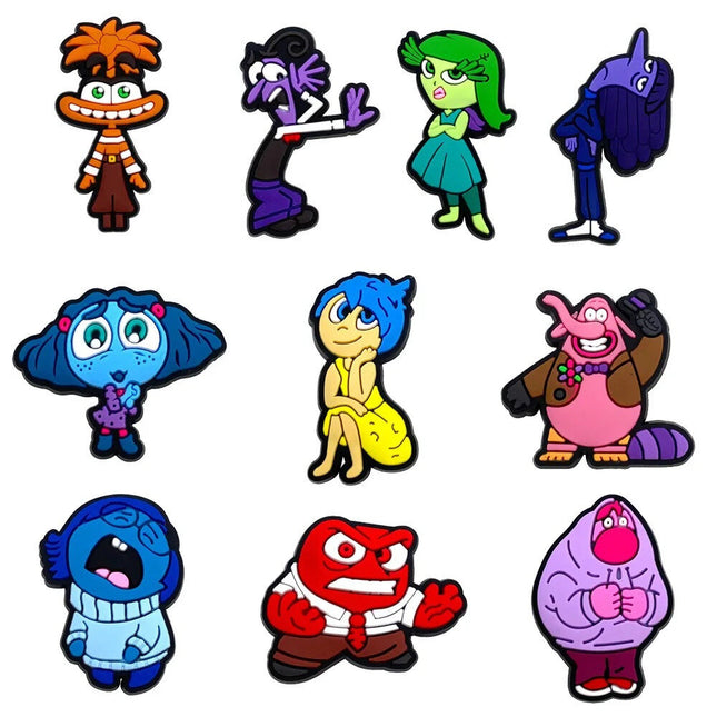 Shoe Charms Disney Inside Out 2 - Set of 10
