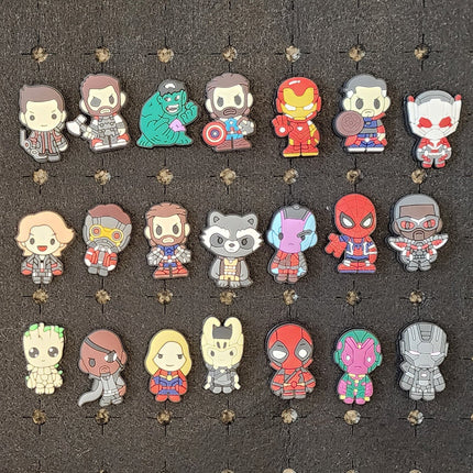 Shoe Charms Movies Avengers - Set of 21