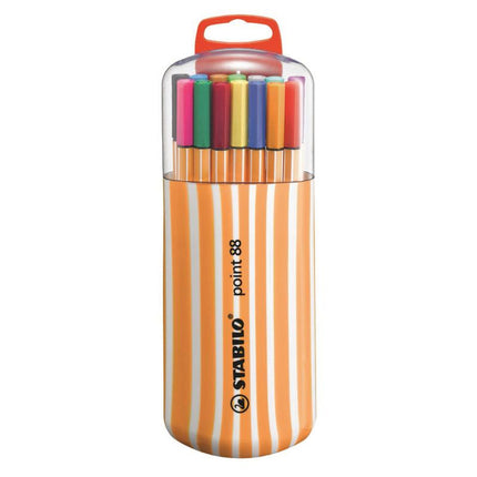 Stabilo Point 88 Fineliner Hard Case - Set of 20