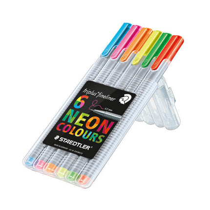 Staedtler Triplus Fineliner 334 - Set of 6 Neon