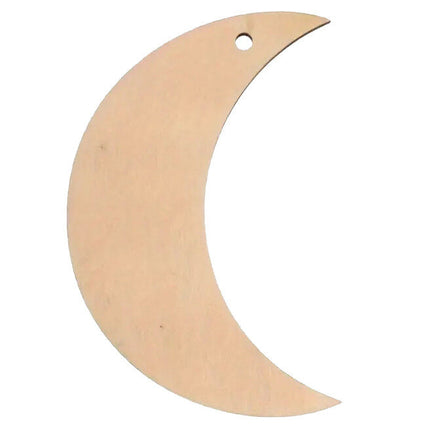 Wooden Crescent Moon